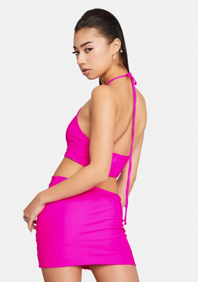 Party Favors Mini Halter Dress