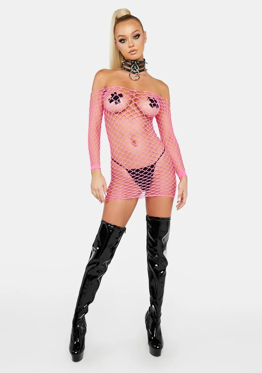 Pixie Freaky Deaky Fishnet Dress