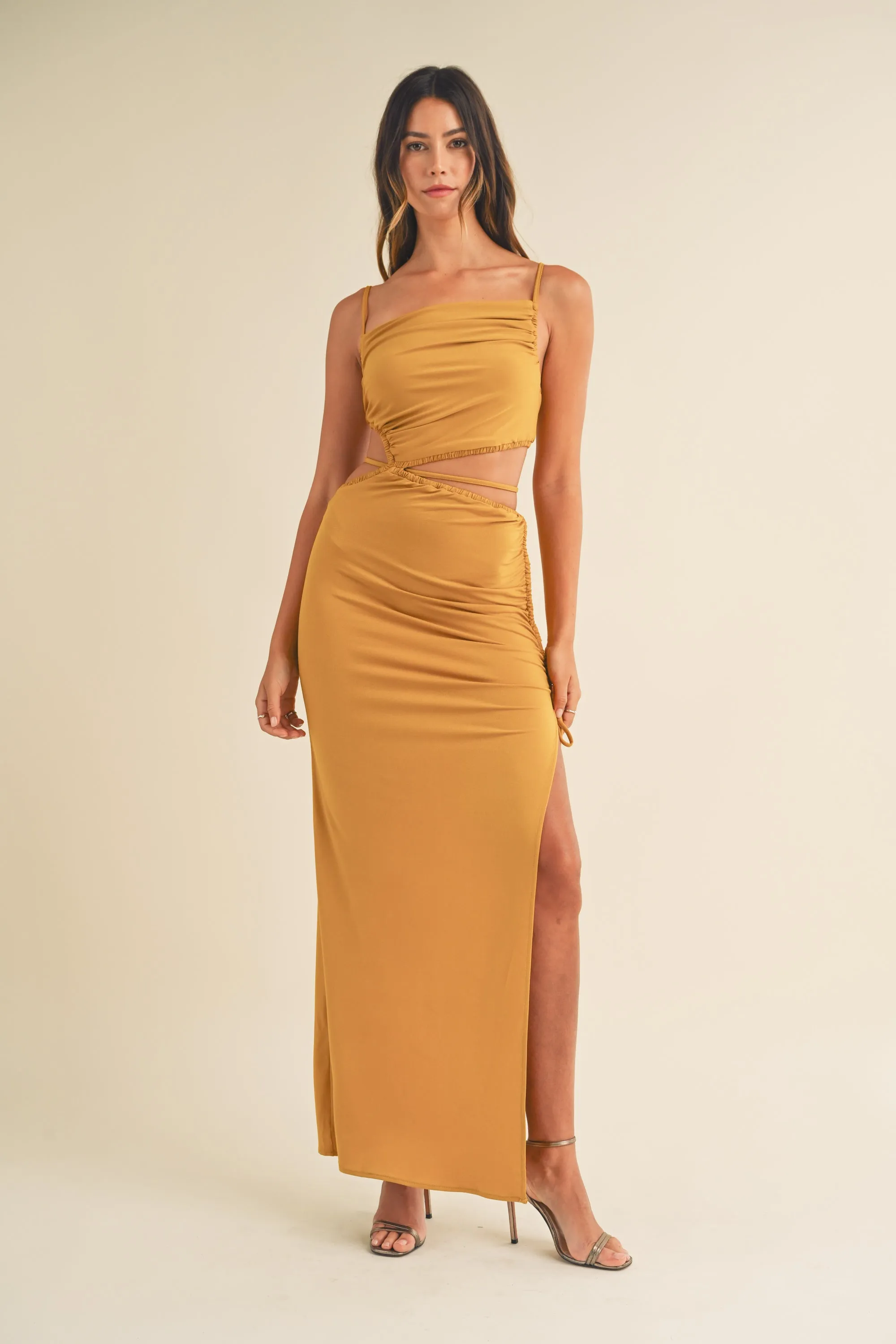 RAYZON CUT OUT STRAP DETAIL DRESS