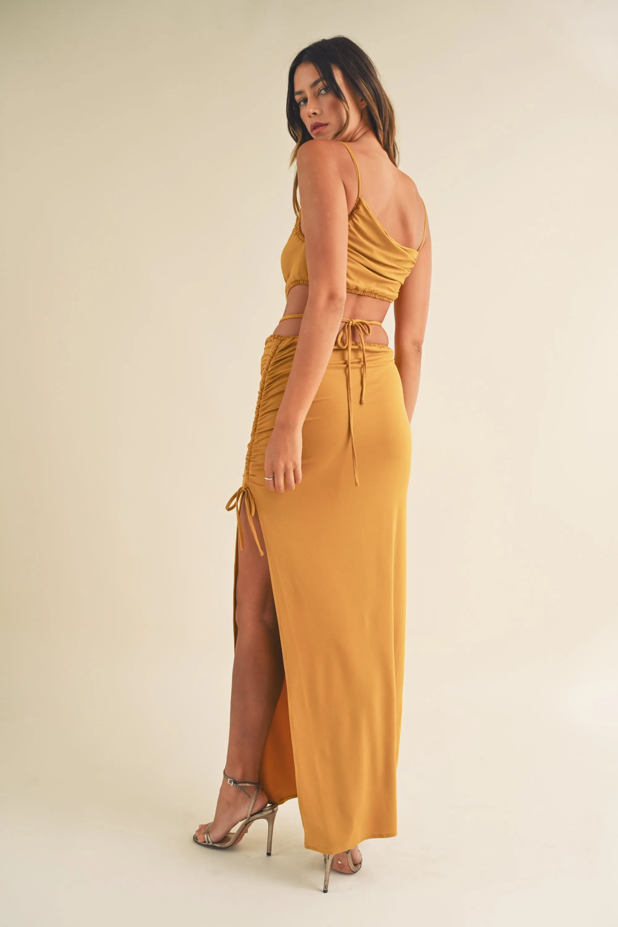 RAYZON CUT OUT STRAP DETAIL DRESS