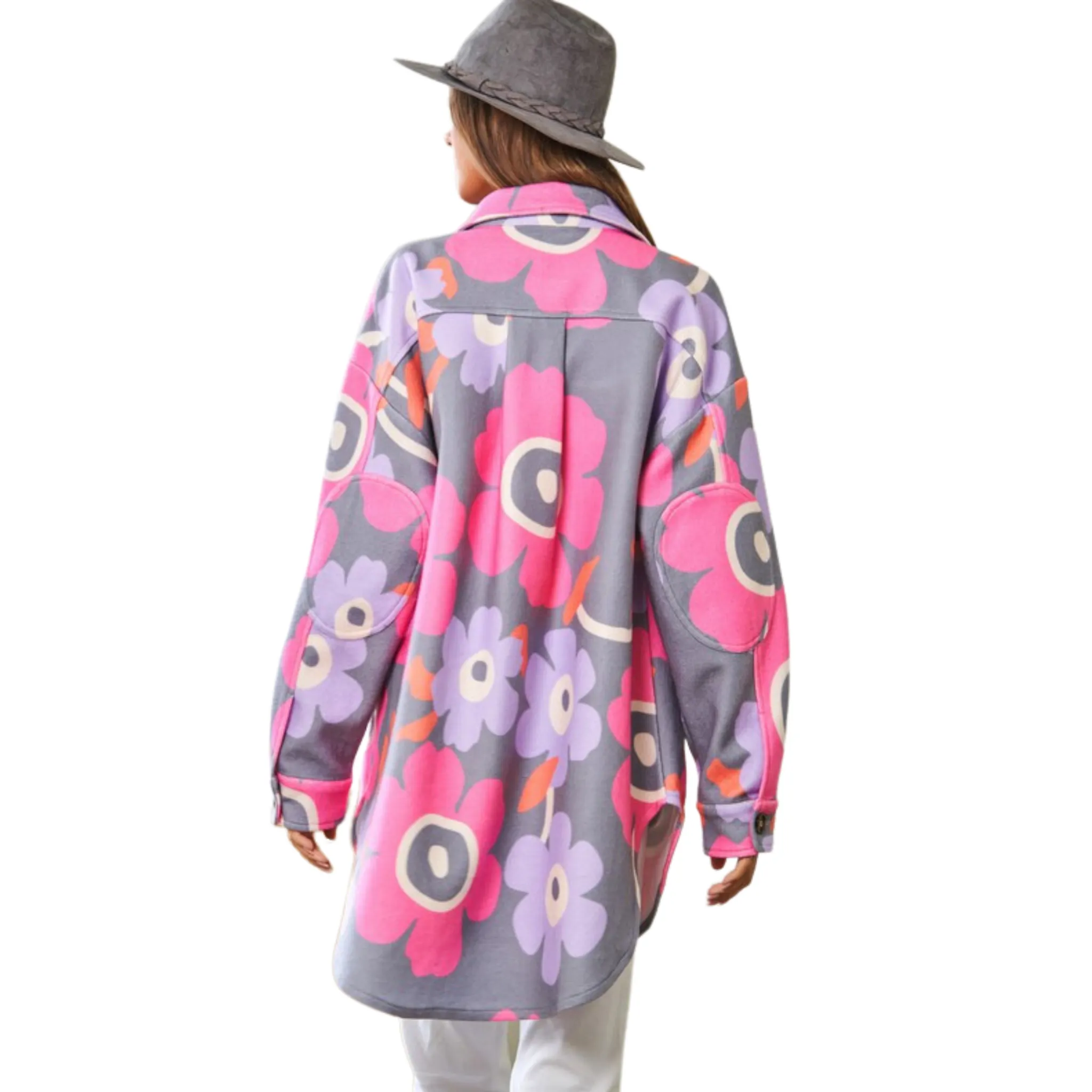 Retro Floral Shacket