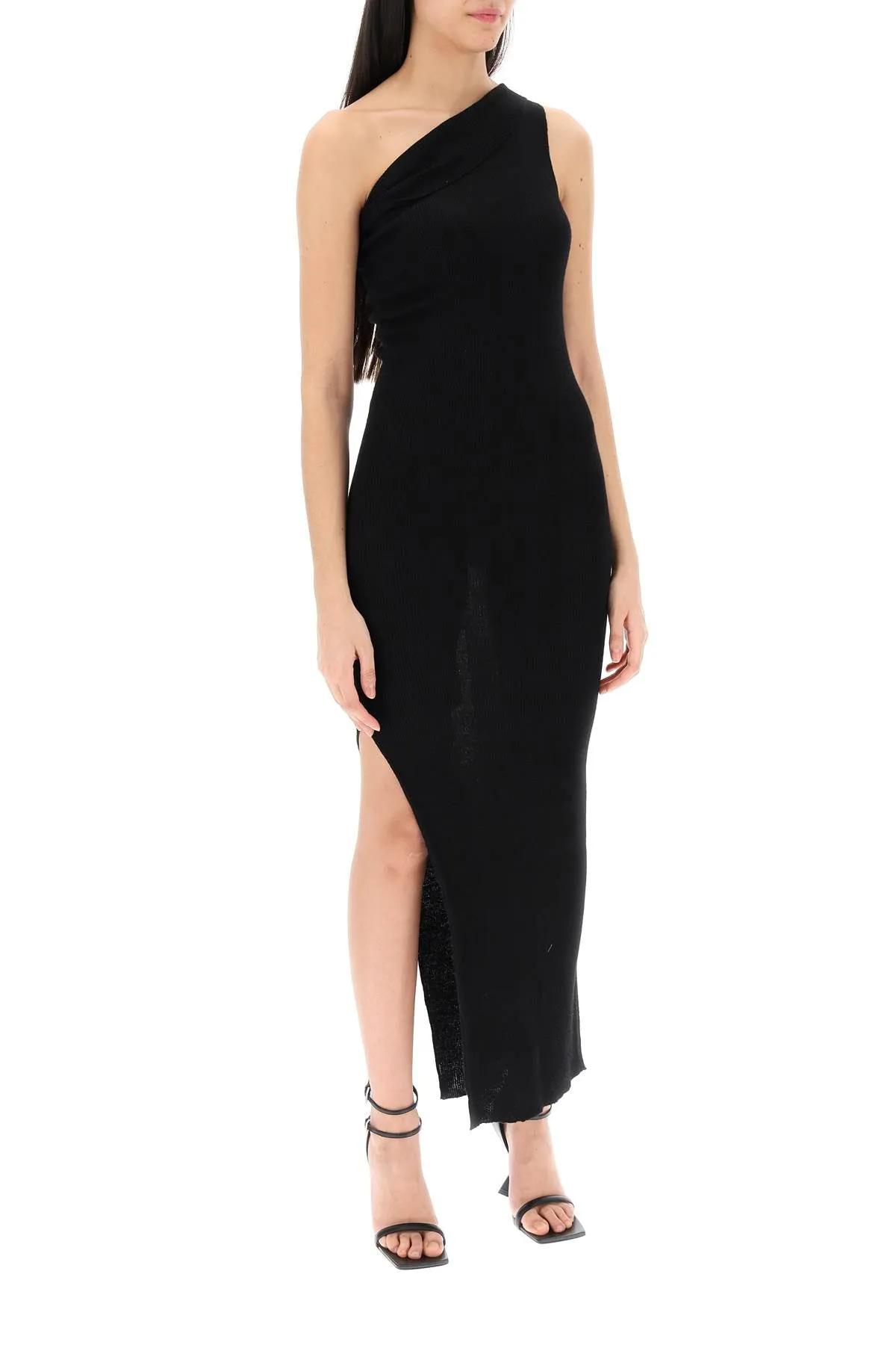 Rick Owens Knitted One-Shoulder Dress