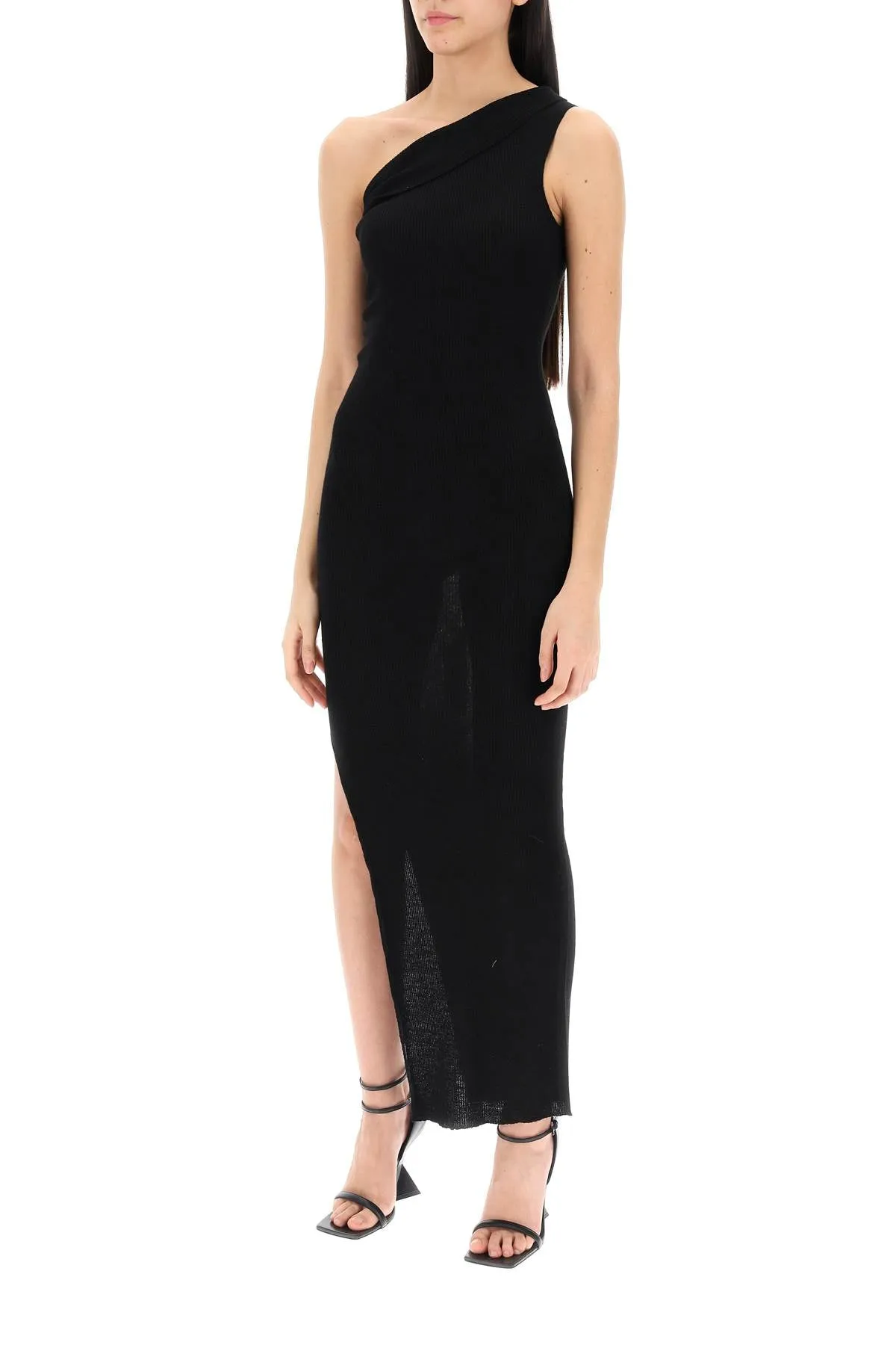 Rick Owens Knitted One-Shoulder Dress