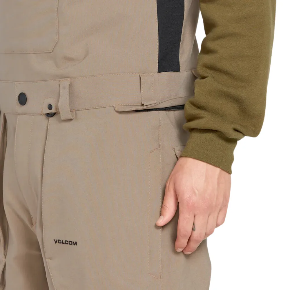 Roan Snowboard Bib Overall Chestnut Brown