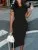 Round Neck Bodycon Pencil Dress