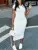 Round Neck Bodycon Pencil Dress