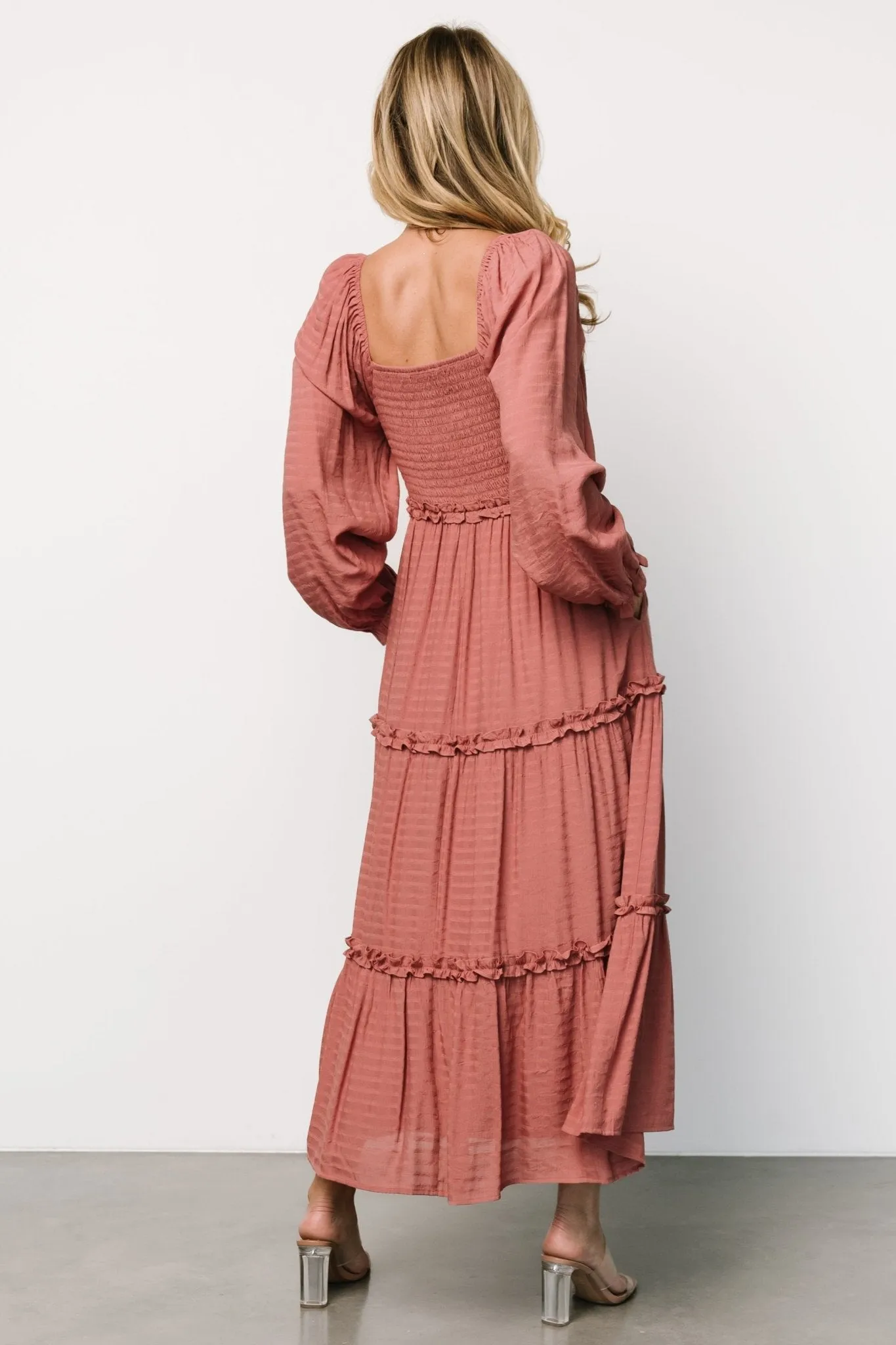 Rowan Tiered Dress | Vintage Rose