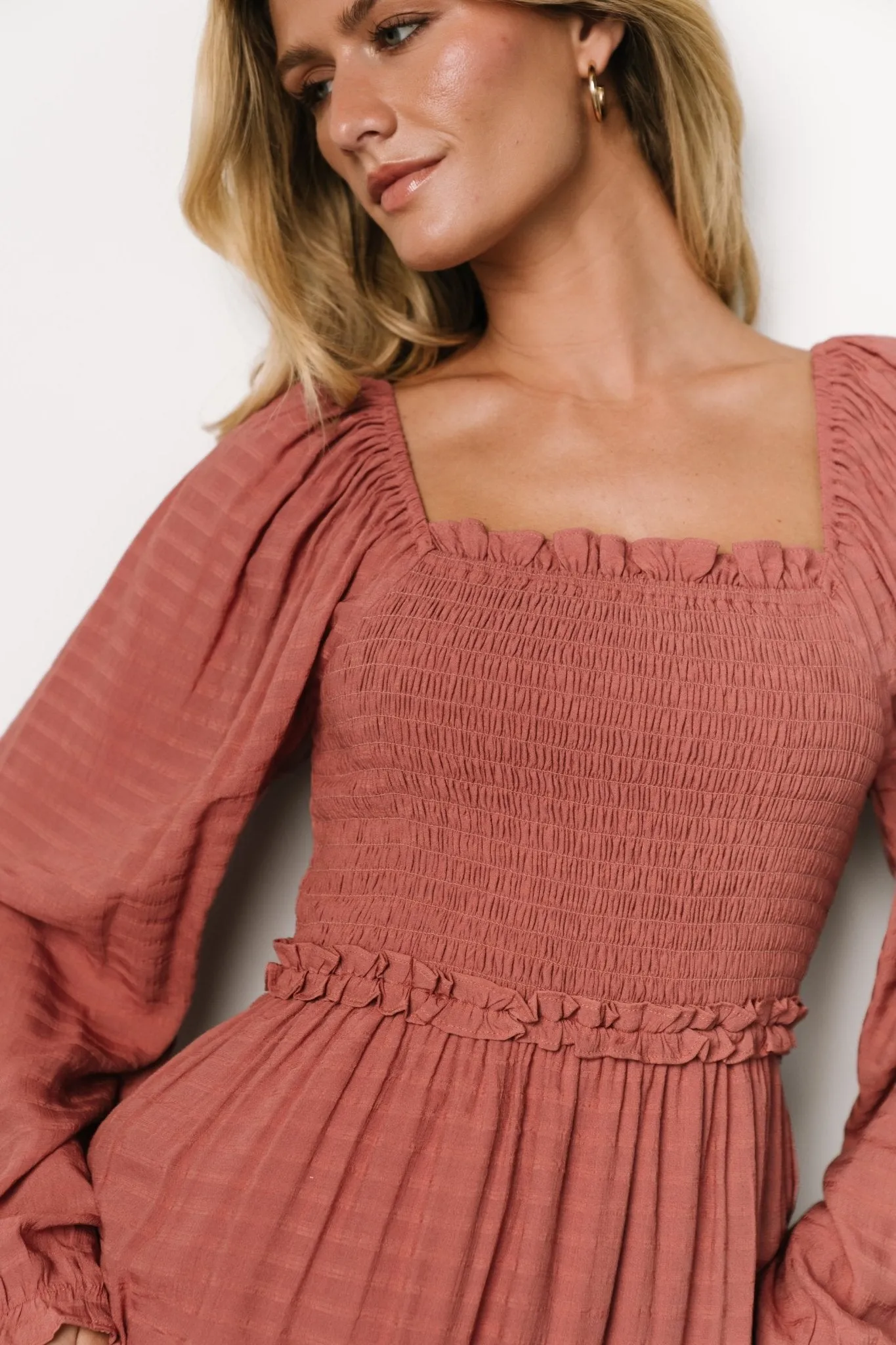 Rowan Tiered Dress | Vintage Rose