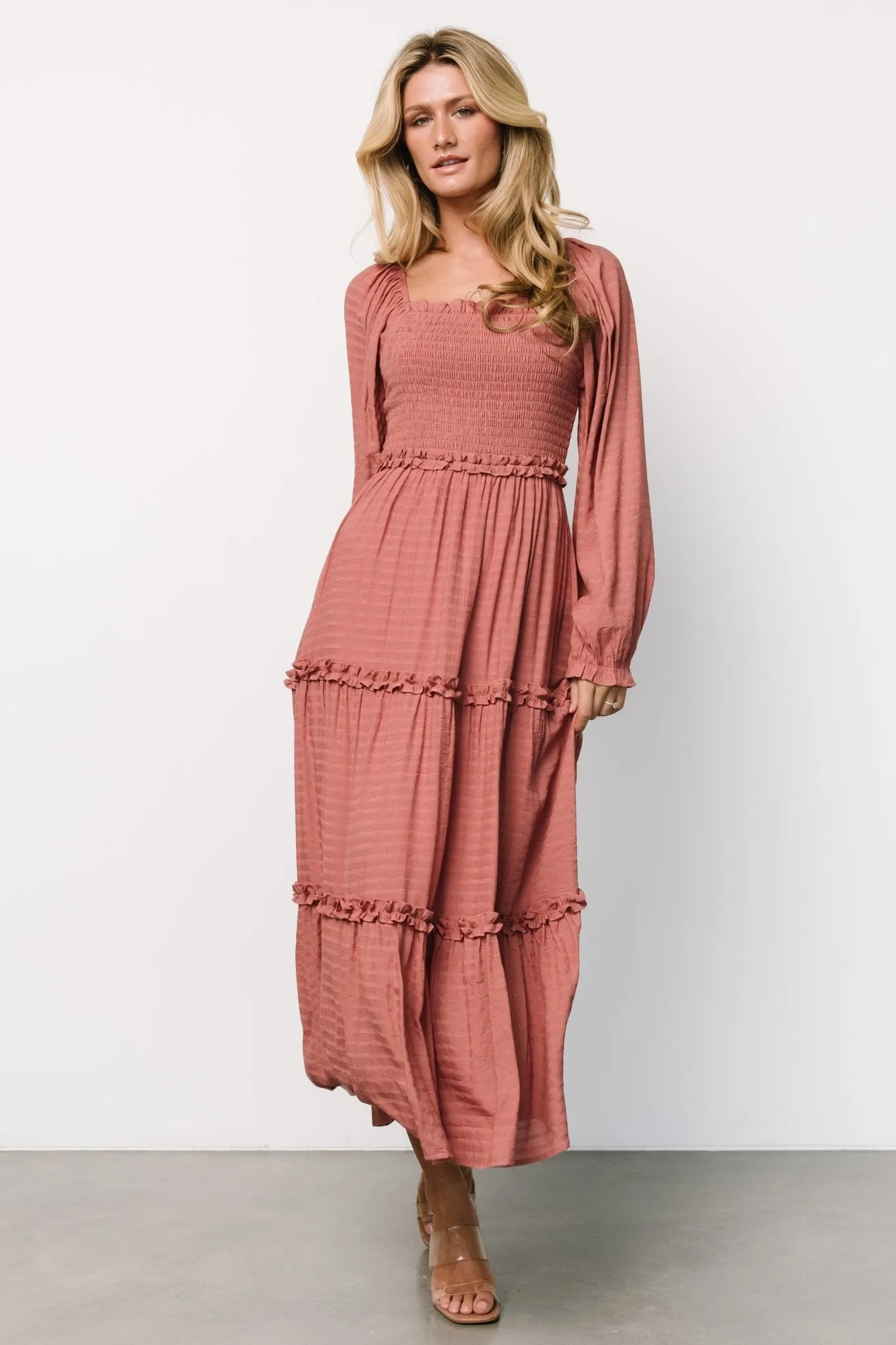 Rowan Tiered Dress | Vintage Rose