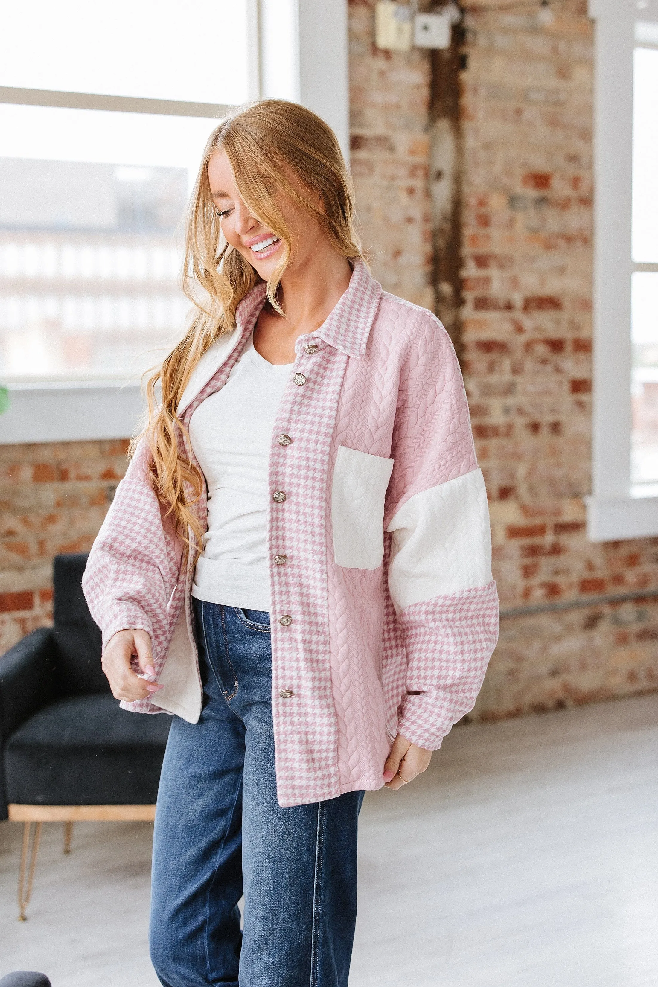 SALE - Alisha Textured Patchwork Loose Shacket