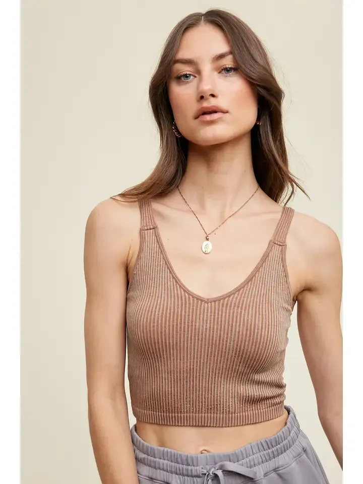 Seamless Ribbed Bralette (8 Colors Available)