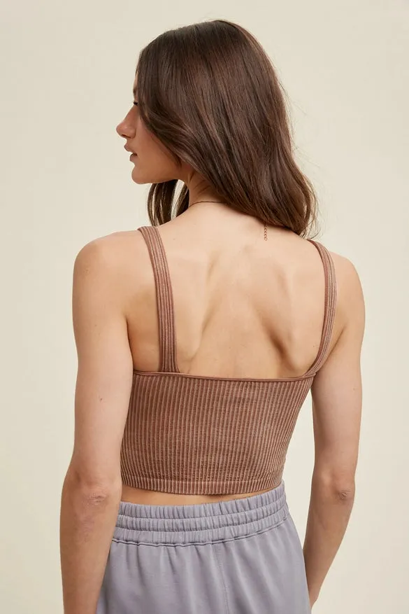 Seamless Ribbed Bralette (8 Colors Available)