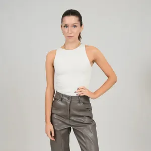 SECOND SKIN BY RD STYLE WOMEN'S ROXANNA SLEEVELESS CREWNECK BODYSUIT -  CHAMPAGNE