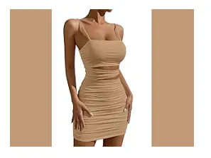 Sexy Hollow Out Strap Spaghetti Bodycon