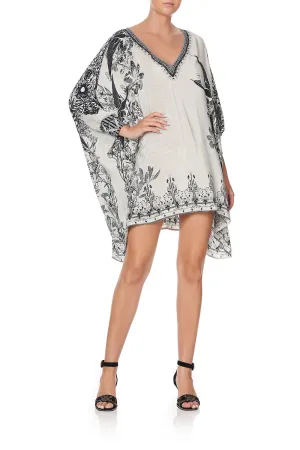 SHORT KAFTAN WITH CUFF SILVER LININGS