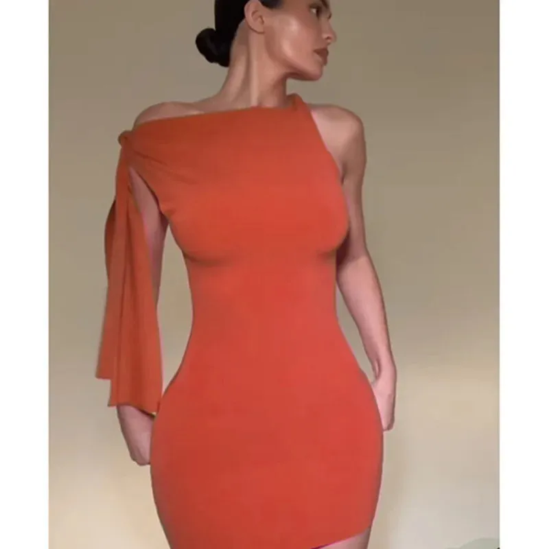 Sleeveless Tie Up Charming Sleeve Mini Bodycon Dress
