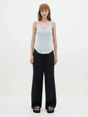 Slim Scoop Rib Tank | Soft Blue