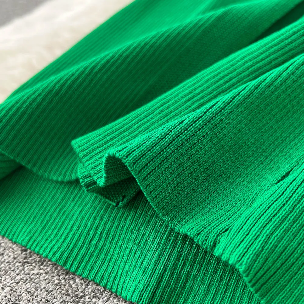 Slit Slim Knitted Bottoming Dress