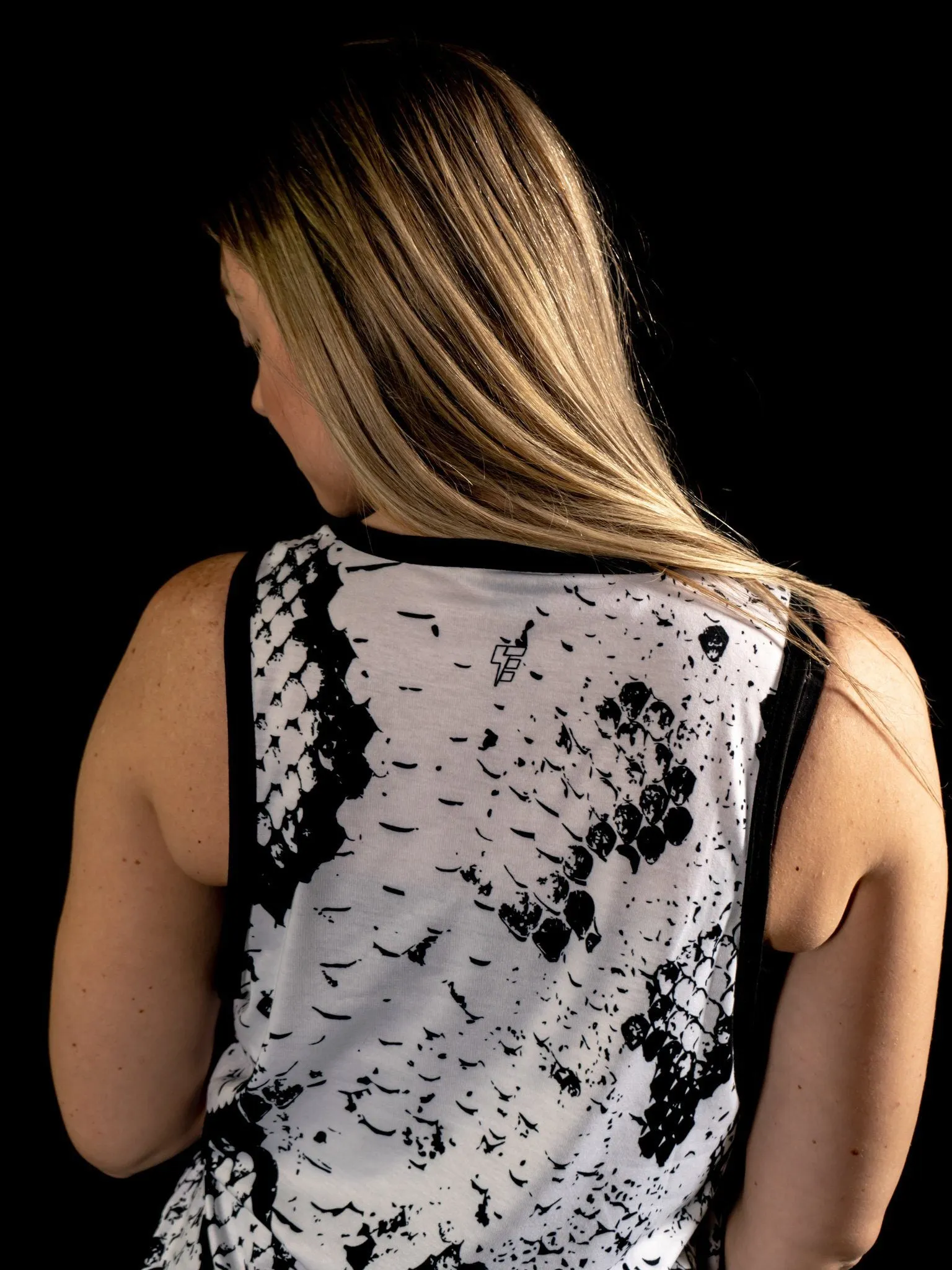 Snake Skin (White) Unisex Tank Top