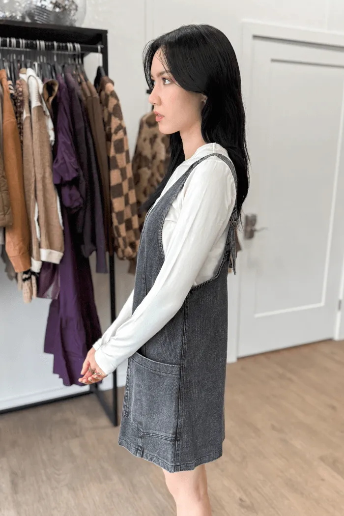Snow Wash Overall Dress