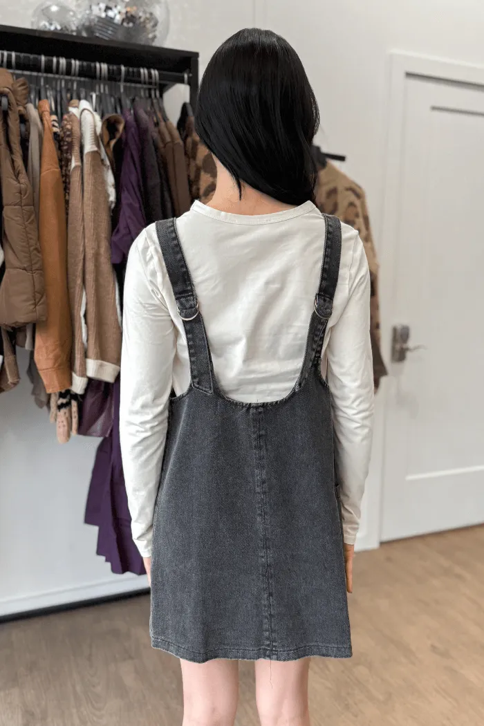 Snow Wash Overall Dress