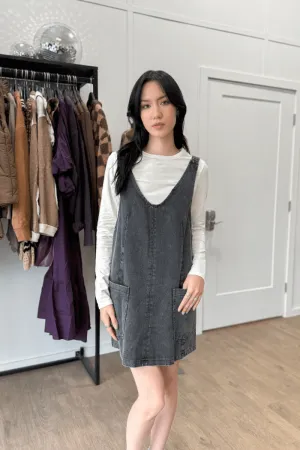 Snow Wash Overall Dress