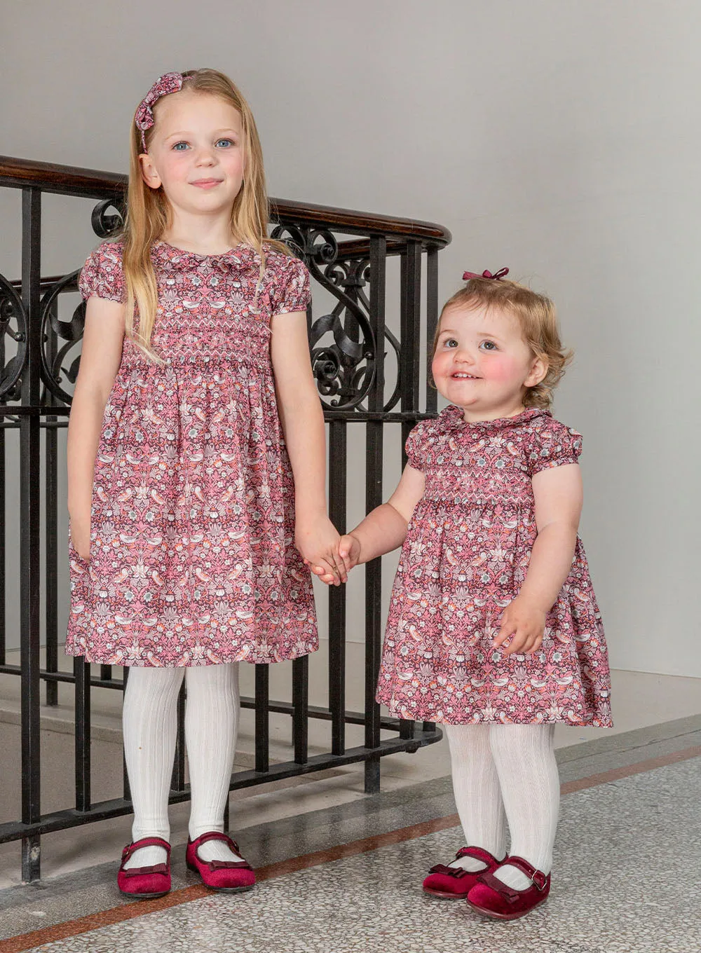 Strawberry Thief Smocked Dress