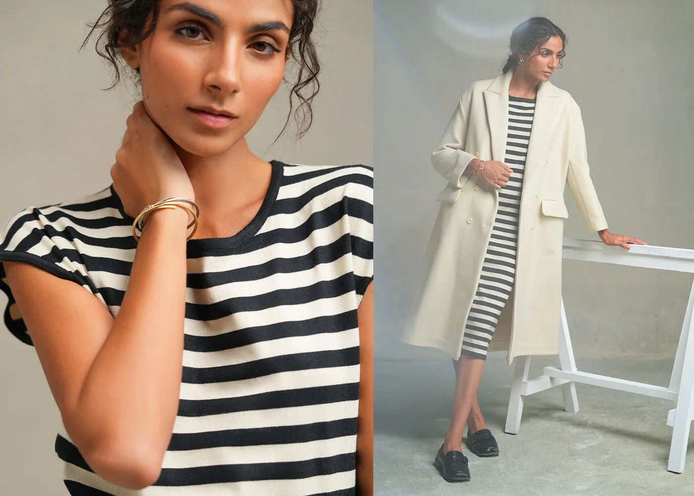 STRIPED DRESS (E2002/108/902)
