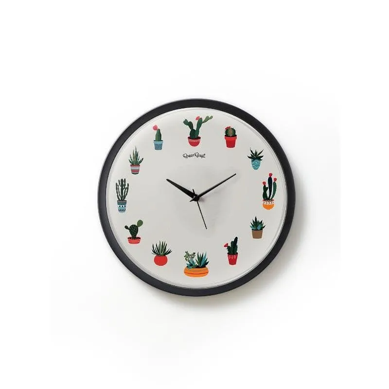 Succulents Overall Wall Clock