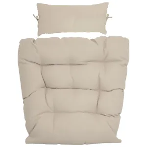 Sunnydaze Replacement Seat Cushion and Headrest Pillow for Caroline Egg Chair