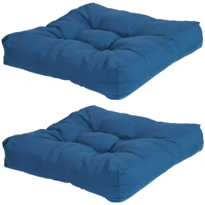 Sunnydaze Set of 2 Olefin Tufted Outdoor Square Patio Cushions