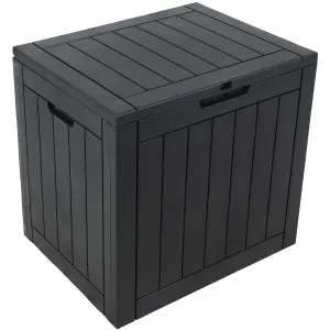 Sunnydaze Small Deck Box with Storage and Lockable Lid - 32 Gal.