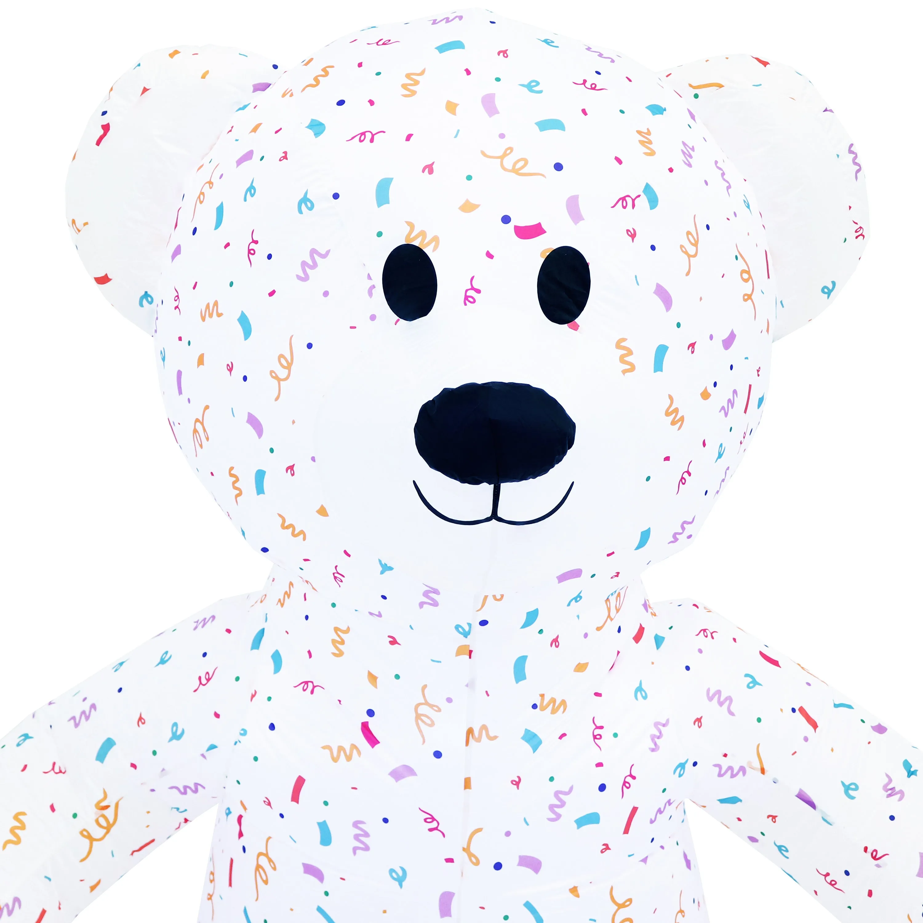 Sunnydaze Sprinkles the Inflatable Celebration Bear with 5 Banners - 6'