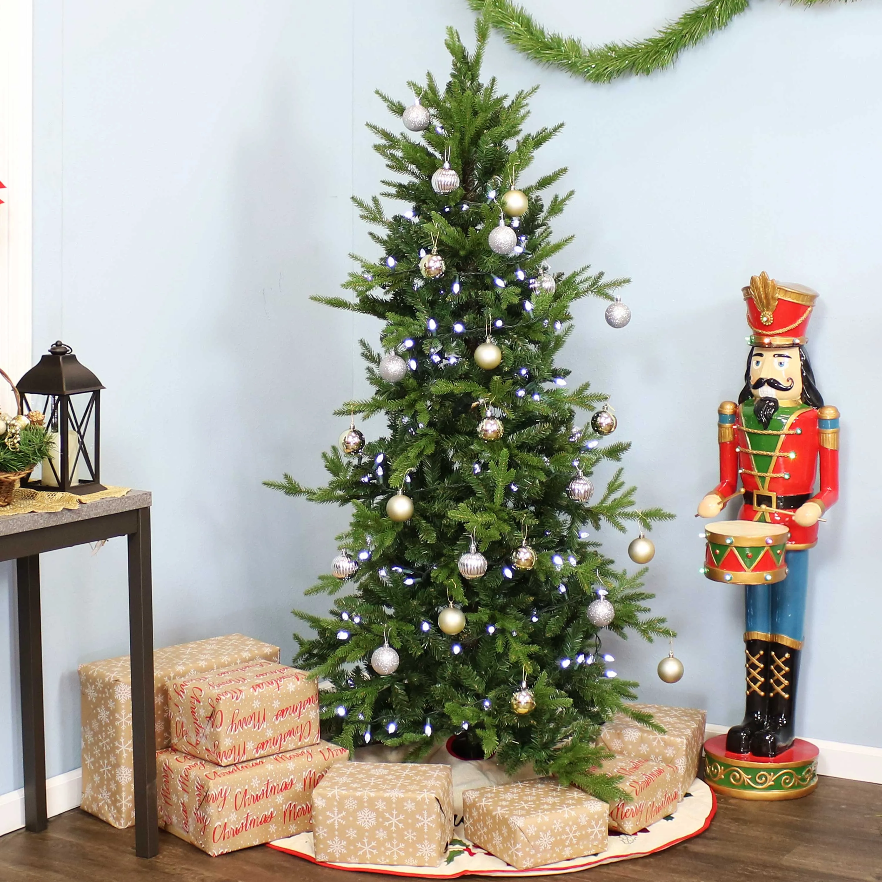 Sunnydaze Stately and Slim Artificial Christmas Tree - Unlit