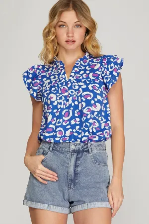 The Cobalt Butterfly Top