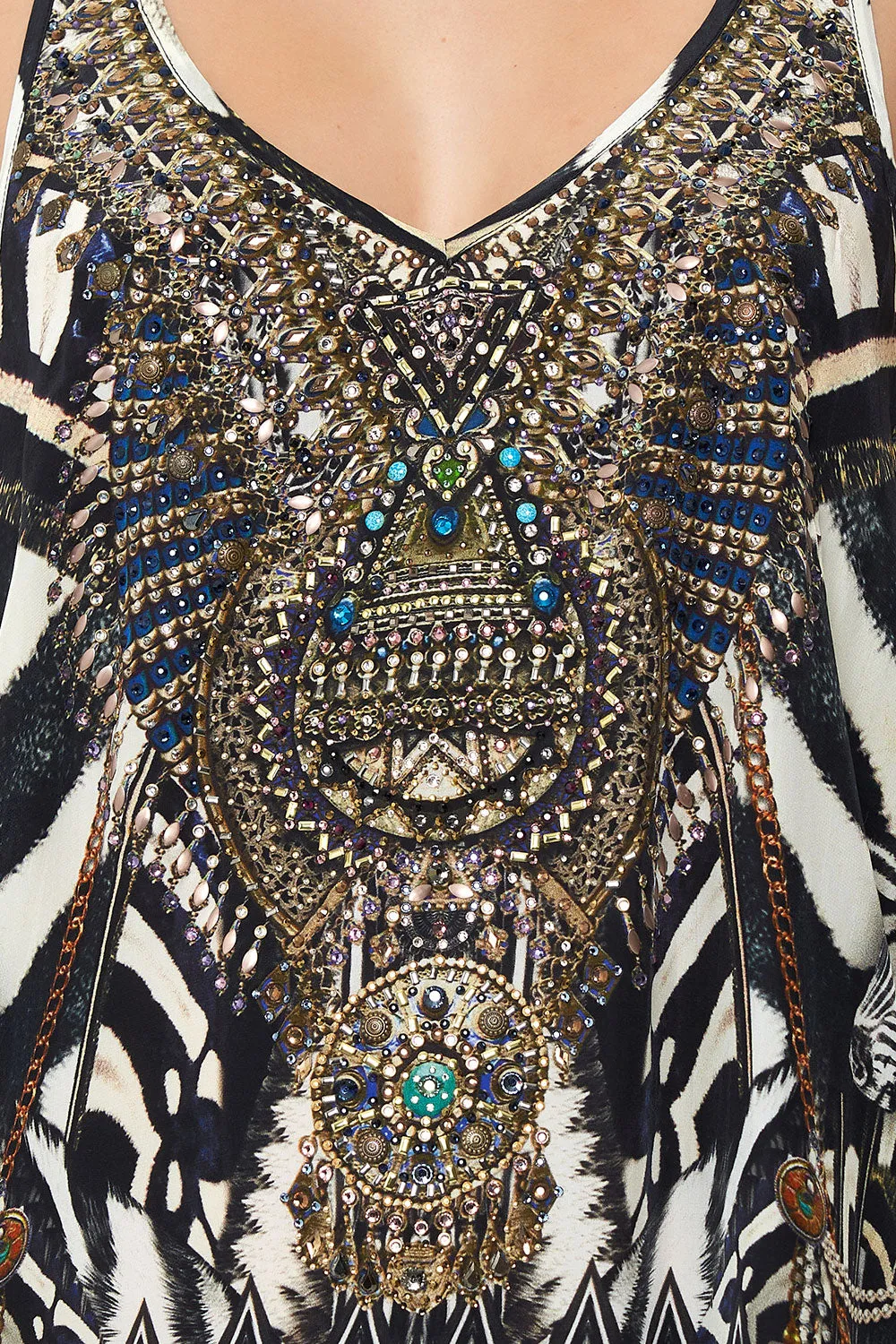 V NECK RACERBACK DRESS KNIGHT OF THE WILD