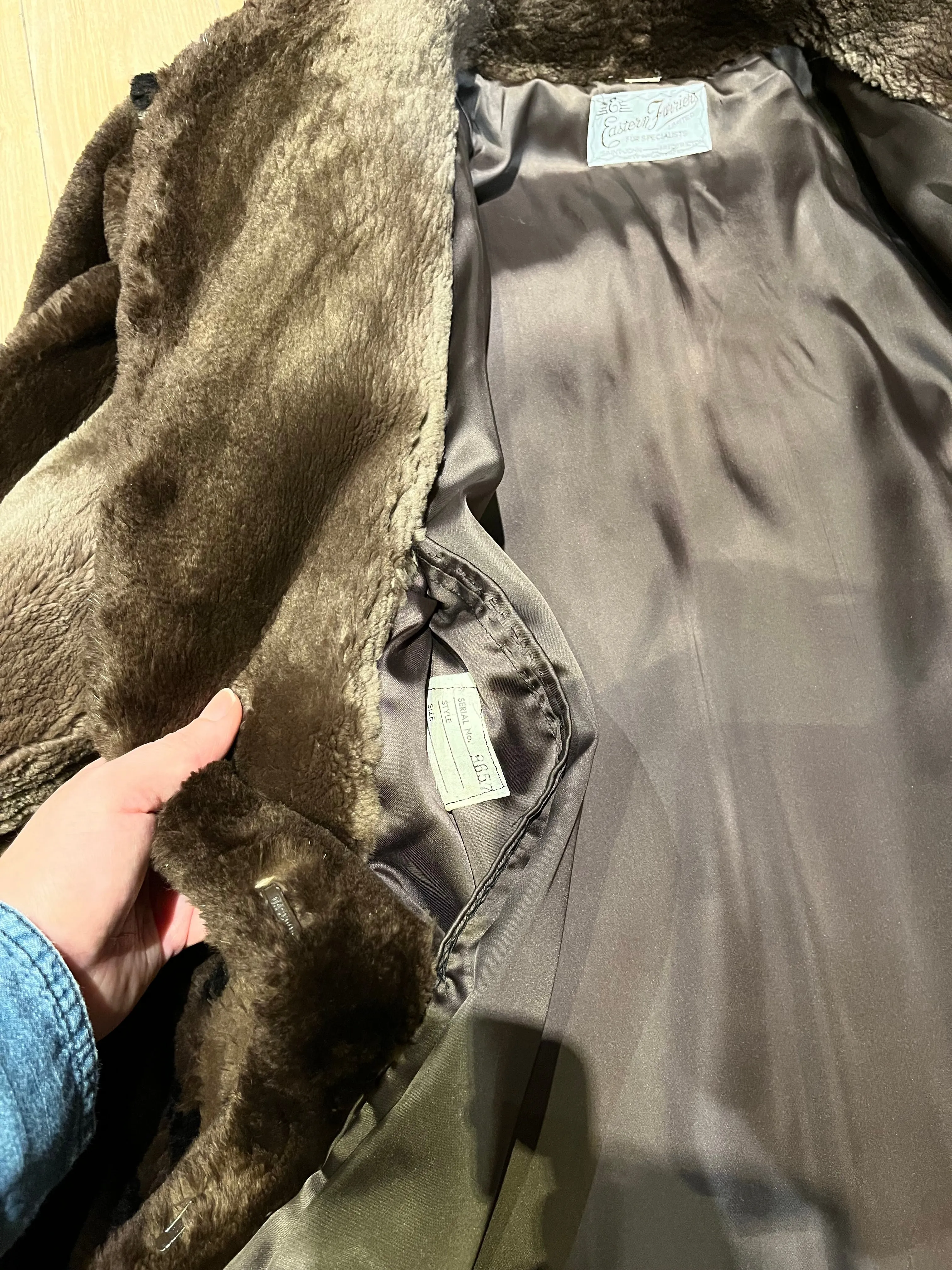 Vintage Eastern Furriers Fur Coat, Made in Canada