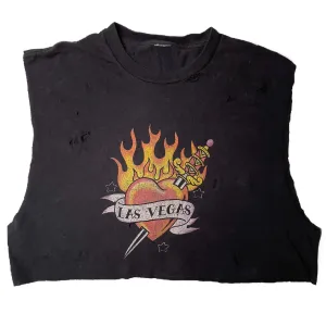 VINTAGE HEART AND DAGGER CROP TANK