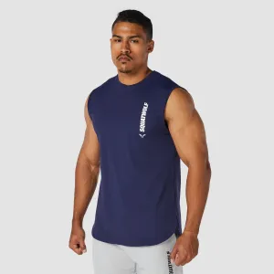 Warrior Cut-Off Tank - Navy
