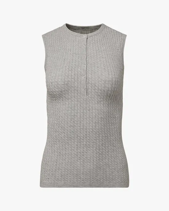 WE WORE WHAT~ Henley tank top
