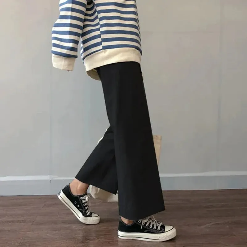 Women's Ankle-Length Loose Wide Leg Casual Pants