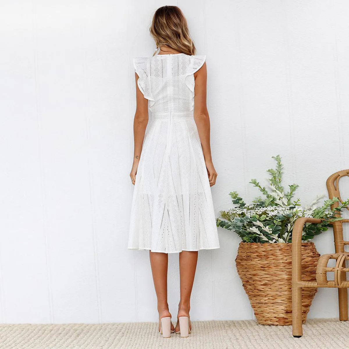 Women's Summer Casual Long Midi A-Line Dress