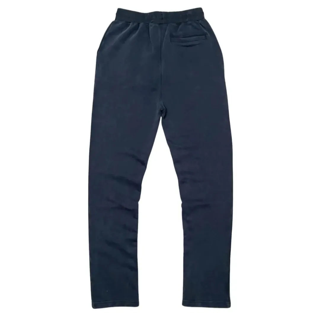 Wrathboy Gods Will Straight/Zipper Stacked Sweatpants Set (Black)