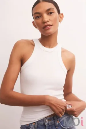 Z Supply Lilly Rib Tank White