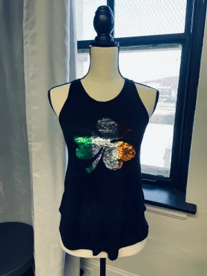 Zoe   Liv Shamrock Sequin Tank (M)